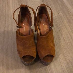 Jeffrey Campbell Suede & Snakeskin Platforms